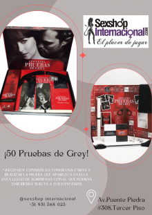 JUEGO HOT JUEGO PAREJA 50 PRUEBAS DE GREY SEXSHOP PTE PIEDRA